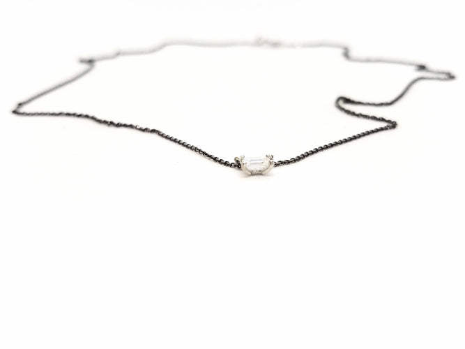 Collier Collier Or blanc Diamant 58 Facettes 578792RV