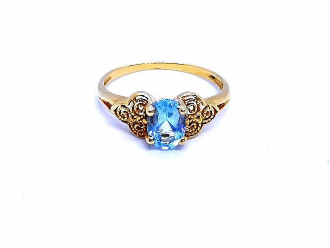 Bague 55 Bague Or jaune Topaze 58 Facettes 894405CD