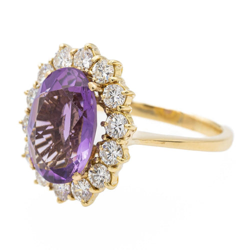 Bague 56 Bague Pompadour Or jaune Améthyste 58 Facettes 2112319CN