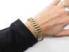 Wide American mesh bracelet bracelet in 18k yellow gold 58 Facettes 254717