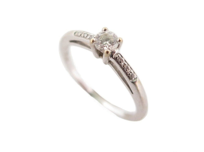 Bague 50 bague MAUBOUSSIN tu es le sel de ma vie t50 or blanc diamants 0.2ct 58 Facettes 252625