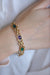 Bracelet Bracelet ancien acrostiche, malachite, améthyste, émeraude, turquoise 58 Facettes