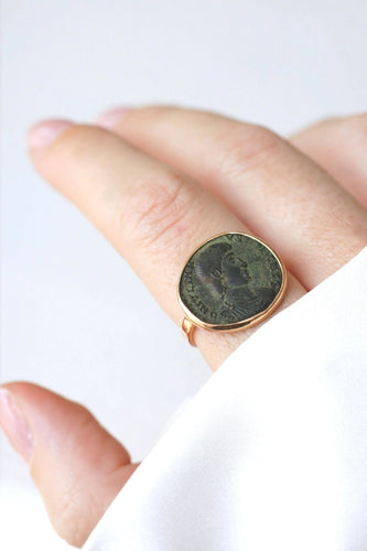 Bague Bague pièce romaine Constance Galle 58 Facettes