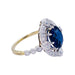 Ring 49 1920s ring, Ceylon sapphire, old cut diamonds. 58 Facettes 32282