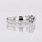 Bague 54 Bague moderne or blanc diamants 58 Facettes 17-001B