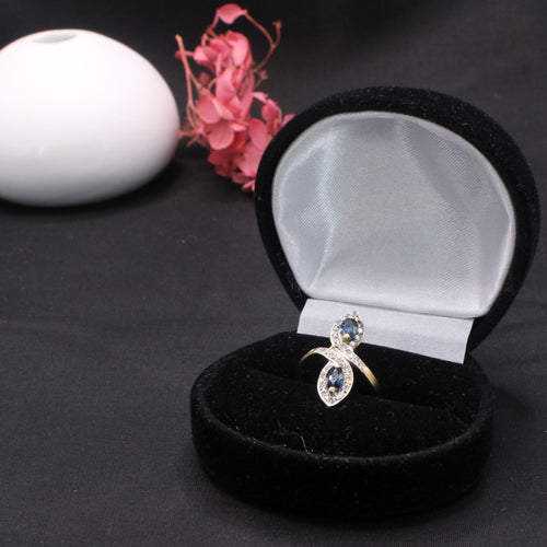 Bague Bague Toi et Moi  Diamants Saphir 58 Facettes