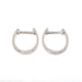 White gold diamond hoop earrings 58 Facettes