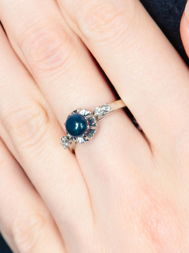 Bague 52 Bague Saphir Cabochon 58 Facettes