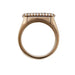 Ring 60 Fred “Pain de Sucre” ring in pink gold and diamonds, 7 sugar loaves. 58 Facettes 30796