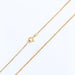 Yellow gold chain necklace with filed convict link 58 Facettes 13-173