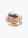 Ring Weekly ring gold Sapphire Diamond 58 Facettes