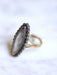Antique gold and silver marquise ring, miniature, early XNUMXth century 58 Facettes