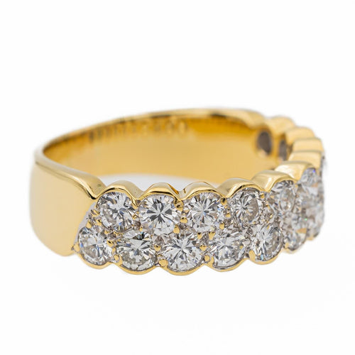 Bague 52 Bague Demi alliance Or jaune Diamant 58 Facettes 2711888CN