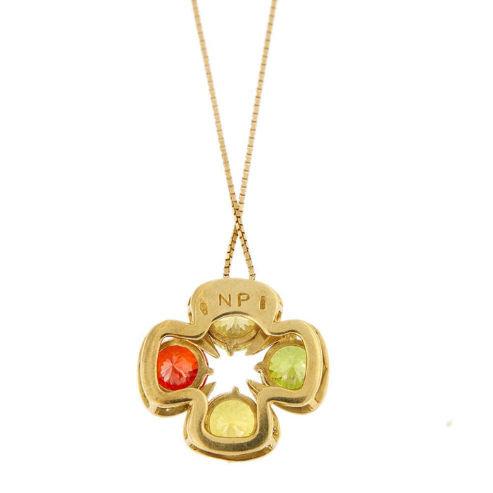 Collier Collier pendentif multicolore 58 Facettes 25193