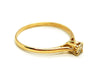 Ring 54 Solitaire Ring Yellow Gold Diamond 58 Facettes 1292339CN