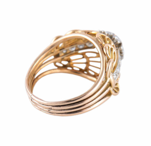 Bague BAGUE "IMPERIALE" OR & DIAMANTS 58 Facettes BO/220091 NSS