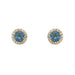 Boucles d'oreilles Boucles d'oreilles topazes diamants 58 Facettes 23608