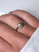 Solitaire ring in white gold and diamond 58 Facettes