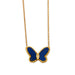 VAN CLEEF & ARPELS necklace Butterfly pendant in lapis lazuli. 58 Facettes