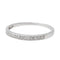 Bague 53.5 Bague Demi alliance Or blanc Diamant 58 Facettes 2554902CN