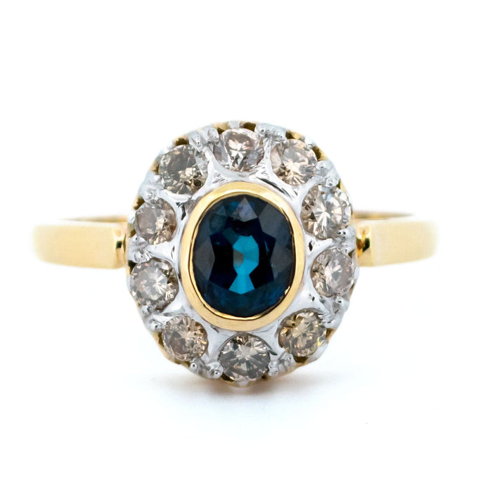 Bague Bague Marguerite Saphir, Diamant 58 Facettes 181E678169054661BF8EE7CF87D27829