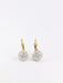 Vintage Dormeuses earrings in yellow gold and diamonds 58 Facettes 858