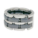 Ring 55 Chanel "Ultra" large model ring in white gold and black ceramic. 58 Facettes 31521