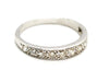 Ring 51 Platinum Diamond Half Wedding Ring 58 Facettes 1385194CN