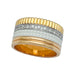 Ring 57 Boucheron ring, “Quatre White Edition Large”, three golds, white ceramic, diamonds. 58 Facettes 31693