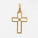 Diamond and gold cross pendant 58 Facettes 16-229