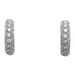 Boucles d'oreilles Boucles d'oreilles créoles en or blanc, diamants. 58 Facettes 33241