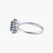 Sapphire Ring / White Gold / 48 GOLD & SAPPHIRE “FLOWER” Marguerite RING 58 Facettes BO/220062