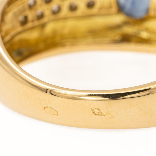 Bague 56 Bague Jonc Or jaune Saphir 58 Facettes 2275529CN