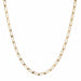 Necklace Yellow gold chain necklace with rectangular links 58 Facettes 23-223