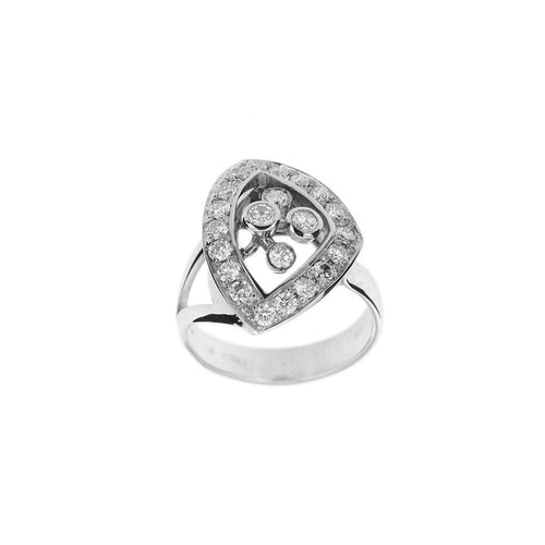 Bague 53 Bague Triangle diamants 58 Facettes 30674