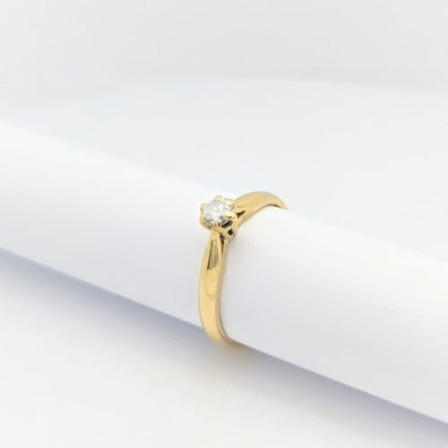 Bague 49 Bague Solitaire Or jaune Diamant 58 Facettes 28789