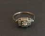 Ring 54 Diamond, Gold And Platinum Ring, Art Deco Period 58 Facettes