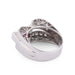 Ring Tank Ring Platinum Diamond Ruby 58 Facettes