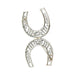 Brooch “Horseshoes” brooch in platinum and diamonds. 58 Facettes 31655