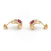 Earrings Earrings Yellow gold Ruby 58 Facettes 1969307CN
