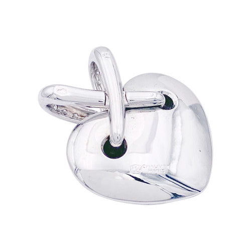 Pendentif Pendentif coeur Chaumet, "Liens", or blanc et diamants. 58 Facettes 32970