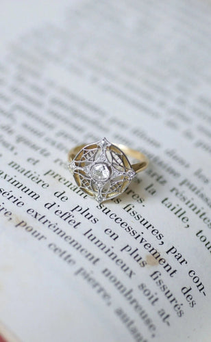 Bague 47 Bague cible diamant Belle Epoque 58 Facettes