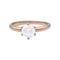 Bague 51 Bague solitaire diamant en or rose. 58 Facettes 33144