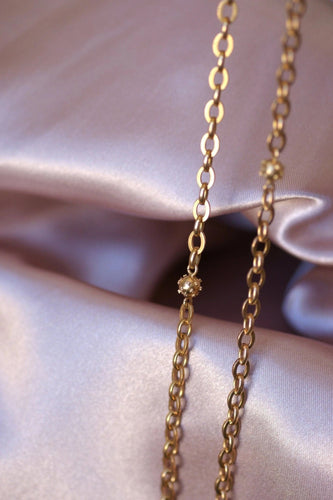 Collier Sautoir ancien en or rose 58 Facettes