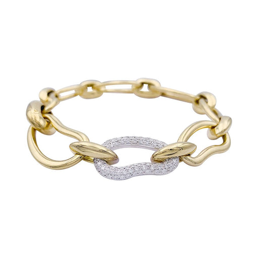 Bracelet Bracelet Pomellato, "Paisley", or jaune, or blanc, diamants. 58 Facettes 33056