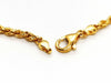 Necklace Twisted mesh necklace Yellow gold 58 Facettes 1649341CN