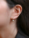 Boucles d'oreilles Boucles d'oreilles dormeuses Or jaune Platine Diamants 58 Facettes J260