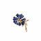 Broche Broche œillet Or jaune Diamant Email 58 Facettes REF2350
