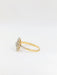 Ring Art Deco ring in gold and white stones 58 Facettes 391.7