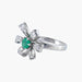 Bague Or blanc / Diamants BAGUE  « NOEUD » DIAMANTS & EMERAUDE 58 Facettes BO/0300812
